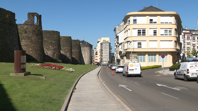 Imaxe da Muralla na zona próxima a onde se produciu a agresión