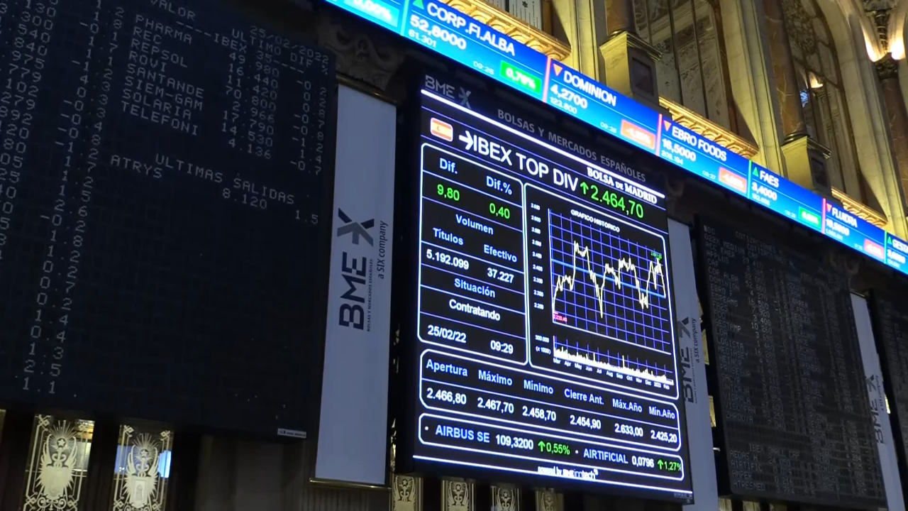 O Ibex35 gañou este venres un 3,51 %