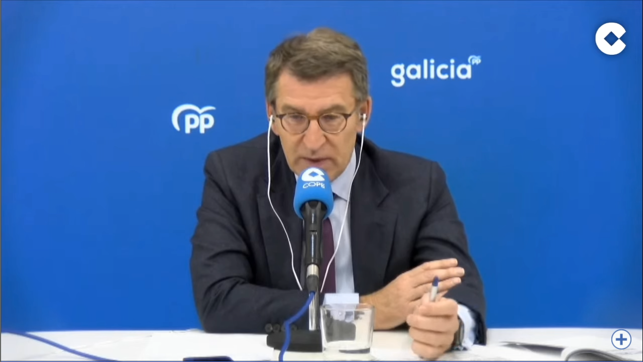Feijóo nun momento da entrevista