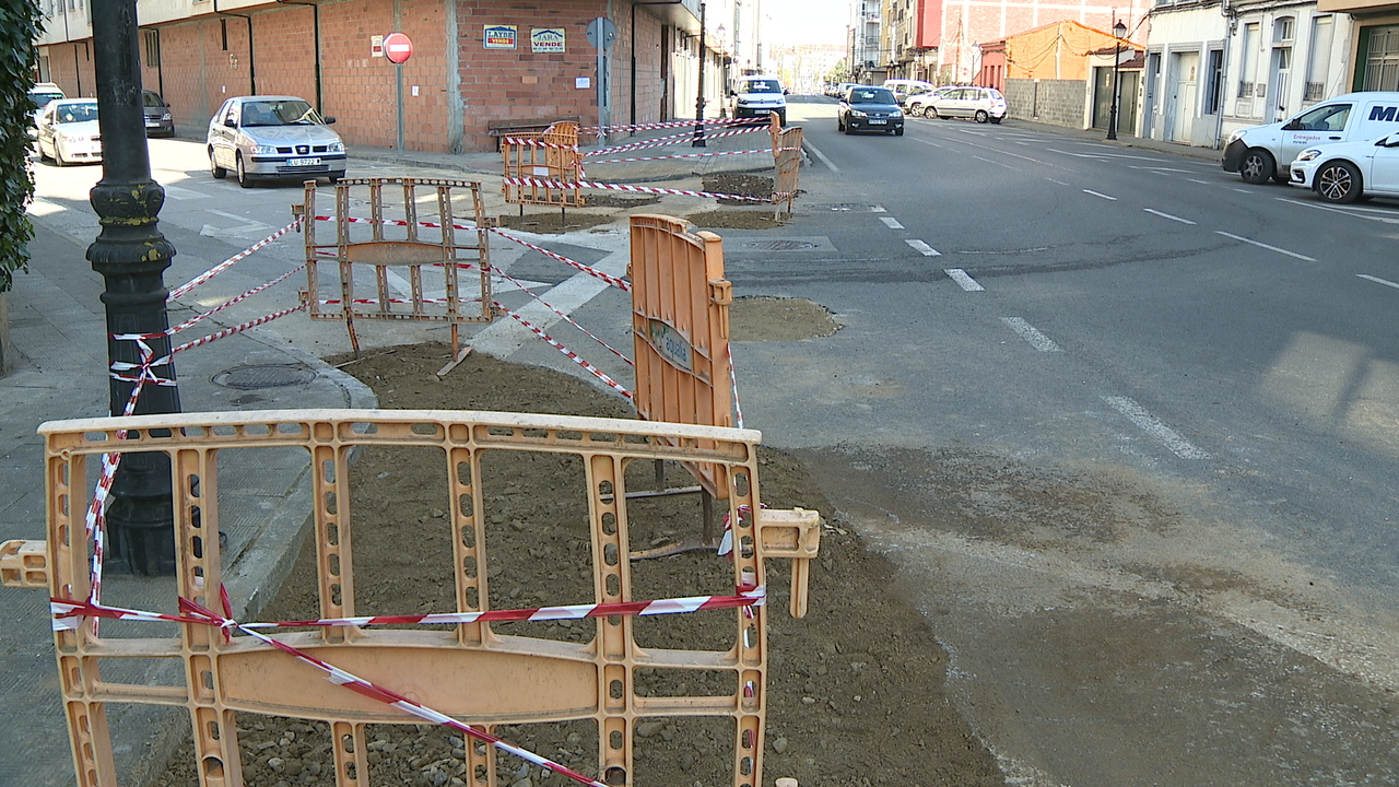 Este é o lugar onde se desenvolveron as obras para reparar a última avaría
