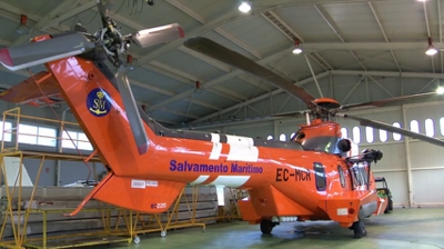 Helicóptero Helimer 401, que participou no rescate, nunha imaxe de arquivo