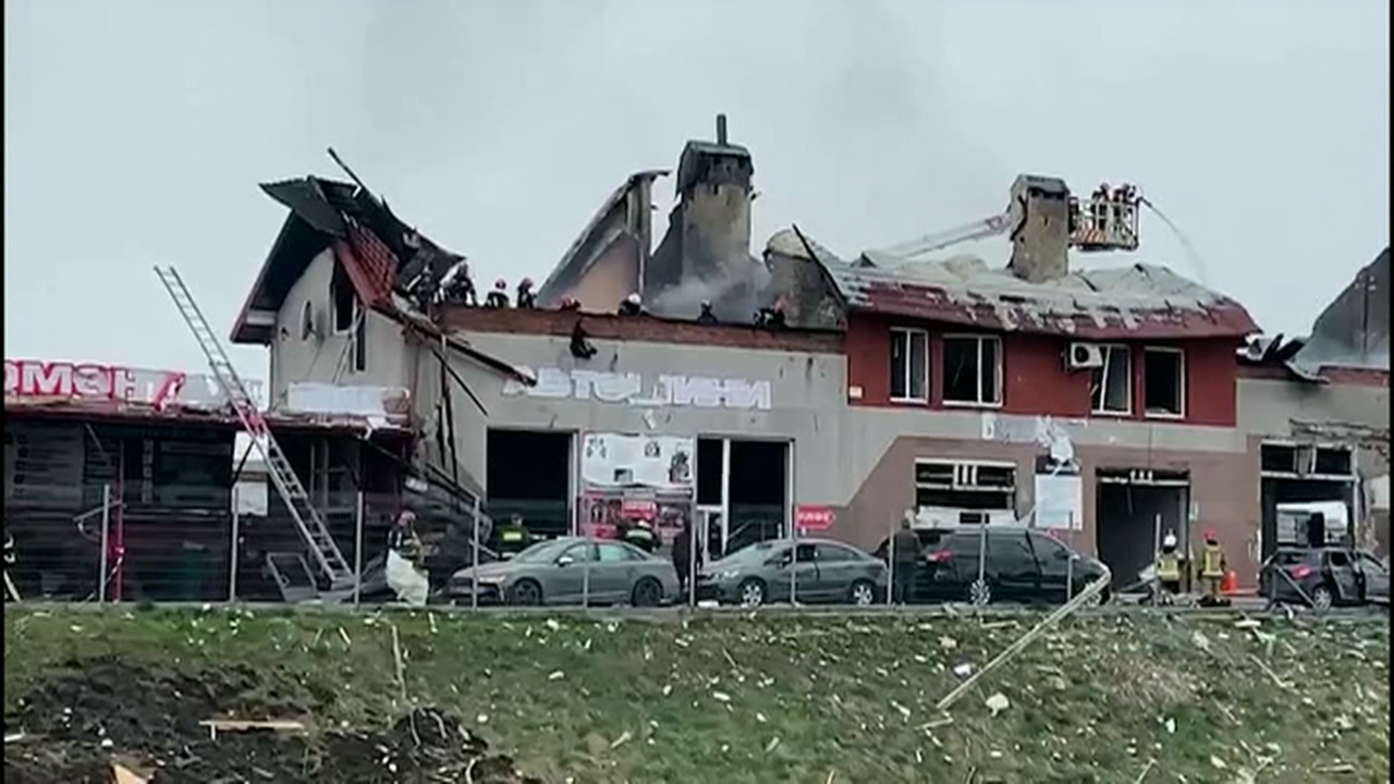 Resultado do ataque con mísiles en Leópolis