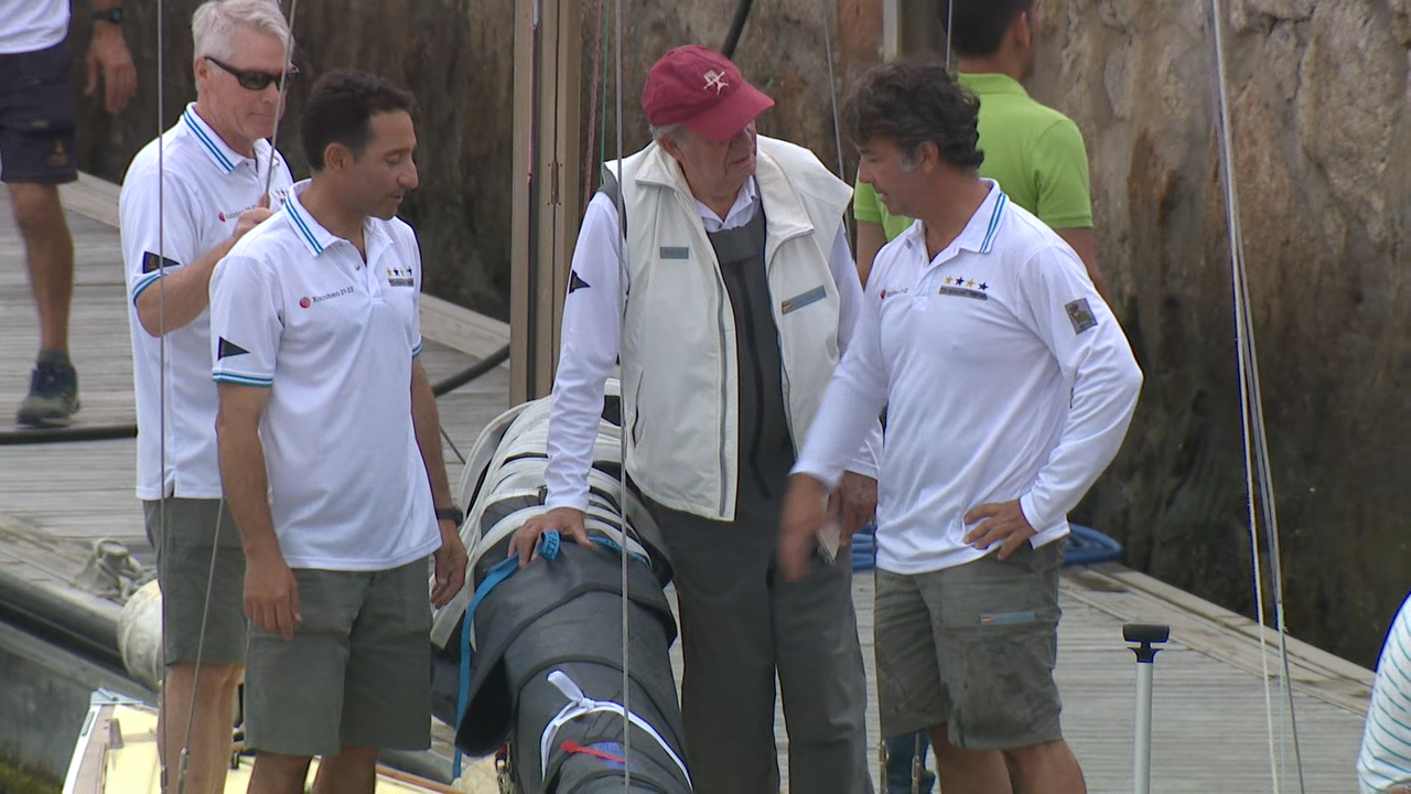 Xoán Carlos I, nunha recente visita a Sanxenxo