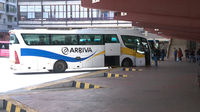 Dársena da actual estación de autobuses da Coruña