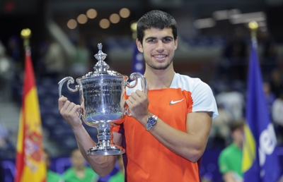 Alcaraz consegue no US Open o seu primeiro Grand Slam (EFE/EPA/JASON SZENES)