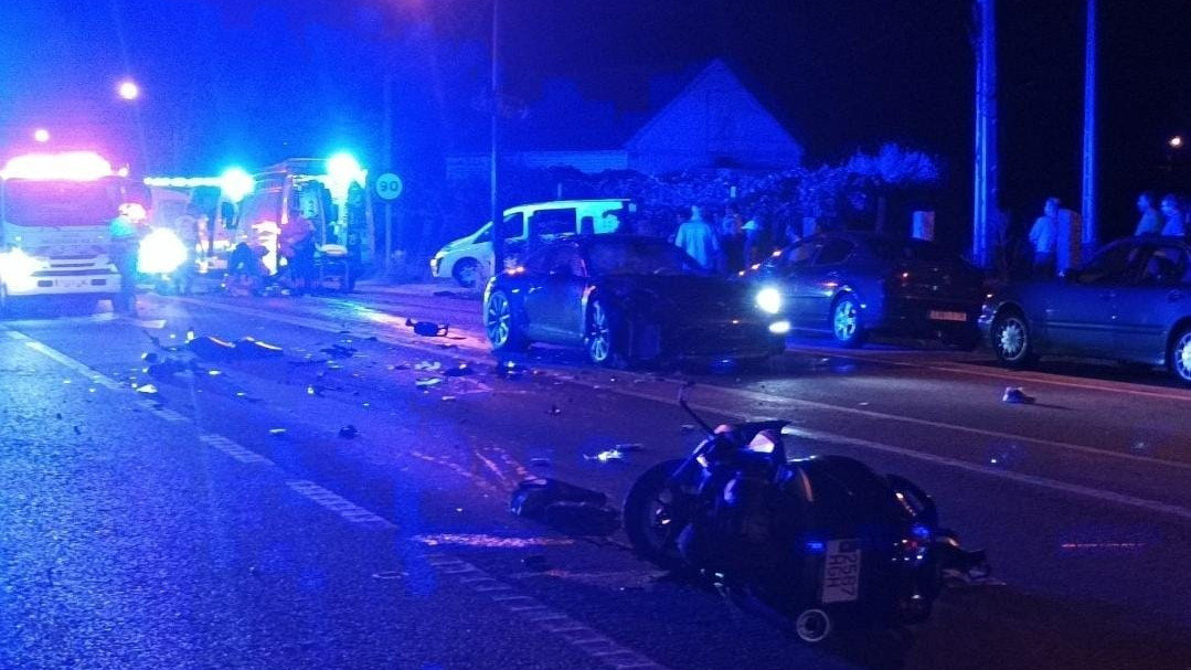 Imaxe do accidente ocorrido na estrada PO-531