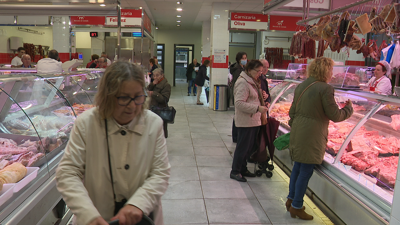 Imaxe do mercado municipal de Carballo este xoves