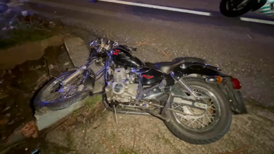 A moto accidentada