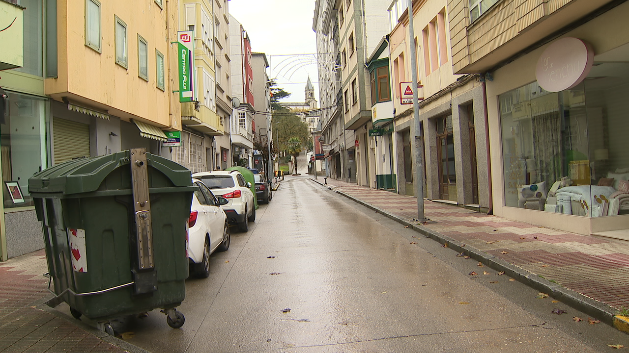 zona onde se rexistrou o atropelo en Sarria