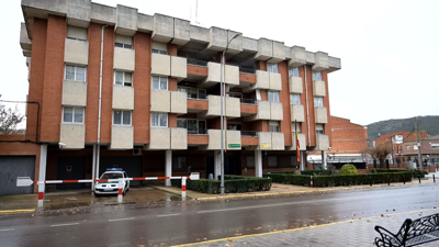 Edificio onde residía a muller canda a parella en Piedrabuena