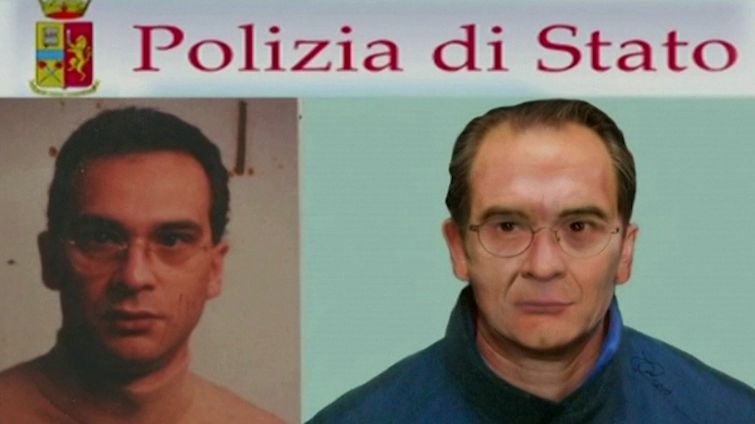 Retrato robot feito polas autoridades italianas a partir das poucas imaxes dispoñibles de Messina Denaro