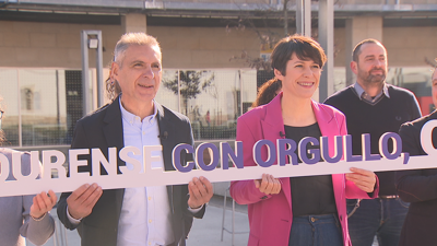 Ana Pontón con Luís Seara na presentación da candidattura do BNG en Ourense