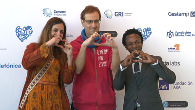 Arantxa Martínez, Albert Espinosa e Ousman Umar, os relatores do congreso