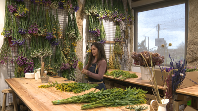 Verónica Souto montou Floradeira na antiga palleira do seu avó en Paderne