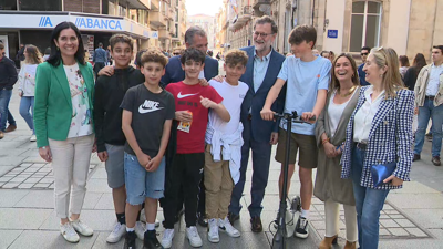 Mariano Rajoy sumouse á caravana do PPdeG en Pontevedra