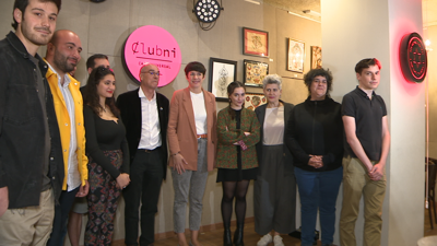 Ana Pontón reuniuse cun grupo de creadores de contidos culturais en galego na Coruña