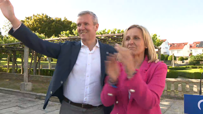 Alfonso Rueda apoiou en Bertamiráns a candidata á alcaldía de Ames Oliva Agra