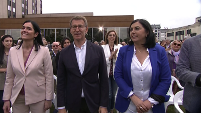 Feijóo participou esta mañá nun acto en Lugo, e despois irá a Pontevedra e Ferrol