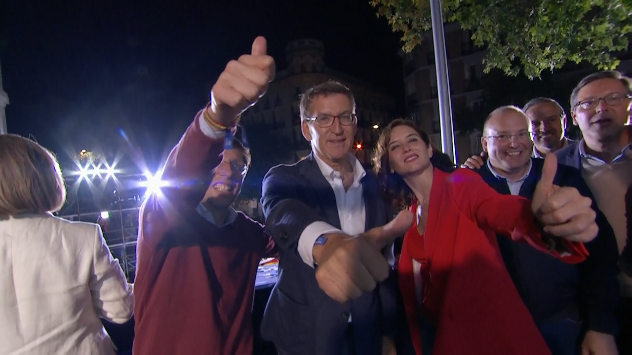 Feijóo na noite electoral
