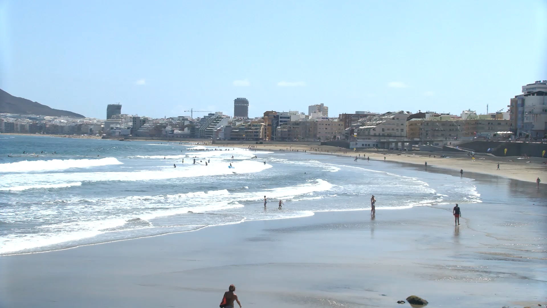 Praia das Canteiras nas Palmas de Gran Canaria