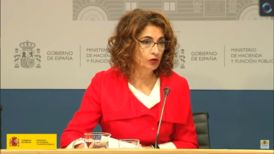 A vicepresidenta primeira e ministra de Facenda María Jesús Montero