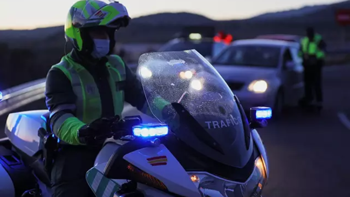 Control de tráfico da Garda Civil