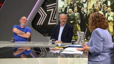 Miguel Anxo Seixas, documentalista, e Ramón Villares, comisario da mostra