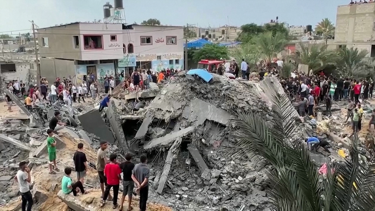 Imaxes deste luns na franxa de Gaza