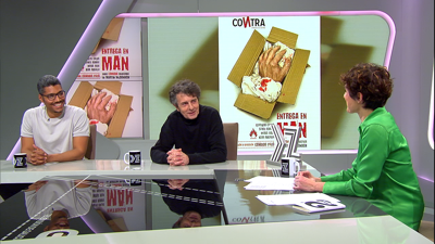 Evaristo Calvo e Diogo Sales, actores de 'Entrega en man'
