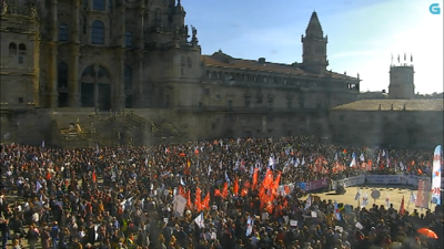 Imaxe da praza do Obradoiro