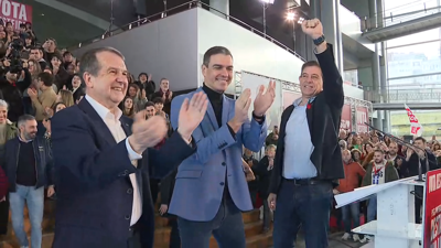 Besteiro compartiu mitin con Pedro Sánchez en Vigo