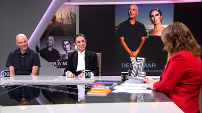 Elba Pedrosa, poeta, e Álvaro Iglesias, músico
