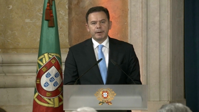 O primeiro ministro de Portugal Luís Montenegro