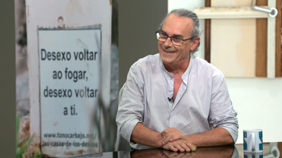 O artista plástico Tono Carbajo