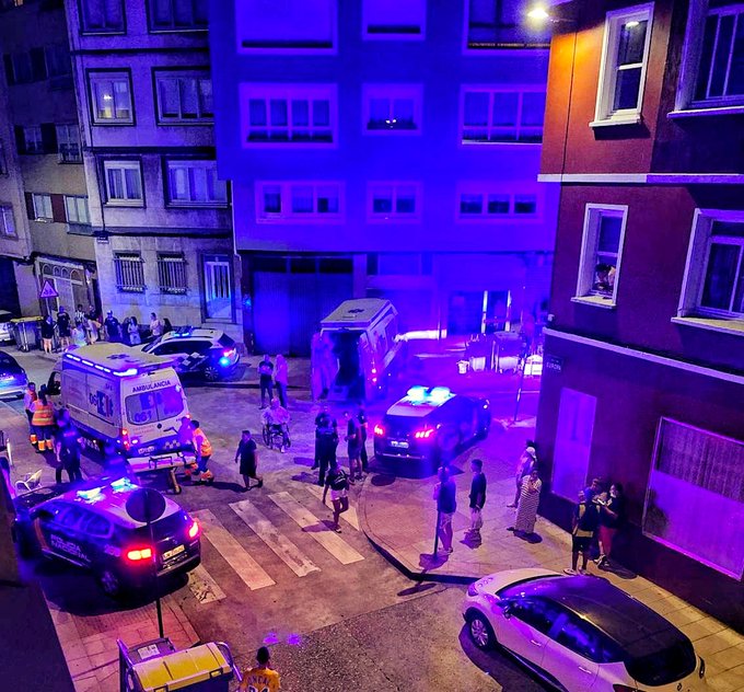 Foto de Eloy TP na rúa Europa, onde se produciu o suceso