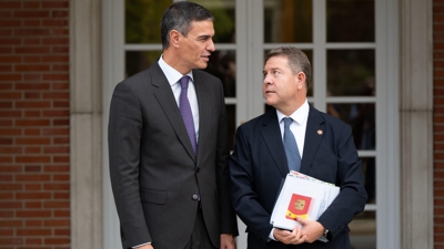 García Page, nun encontro con Pedro Sánchez na Moncloa (EFE-Arquivo)