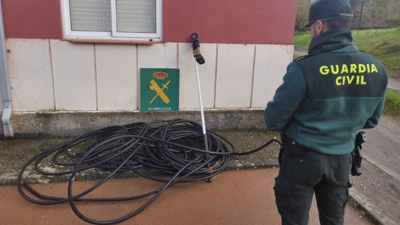 O cable roubado (Fonte: Garda Civil)