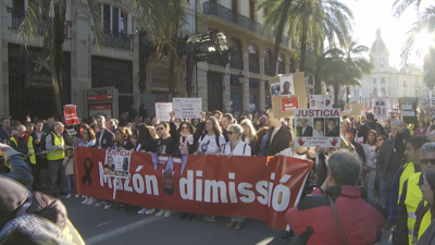 Protesta en Valencia este sábado contra a xestión da dina