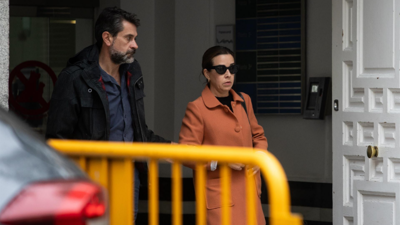 A empregada do laboratorio Pronalab, Arancha Granell, á saída do Tribunal Supremo tras declarar polo caso Koldo (Alejandro Martínez Vélez/Europa Press)