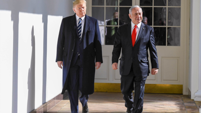 O presidente Donald Trump e o primer ministro Benjamin Netanyahu (Kobi Gideon/Foto de arquivo/Europa Press)