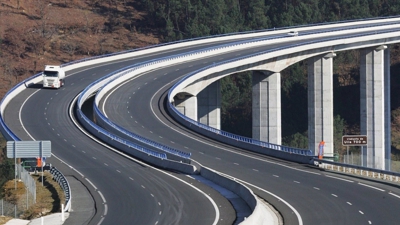 Viaduto do Ulla, na AP-53