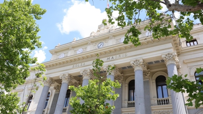 Fachada do Palacio da Bolsa de Madrid (Europa Press - Arquivo)