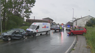 Os vehículos accidentados en Souto de Vea, A Estrada