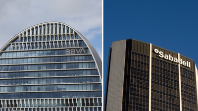 Sedes de BBVA e Sabadell/ Foto de arquivo/Europa Press