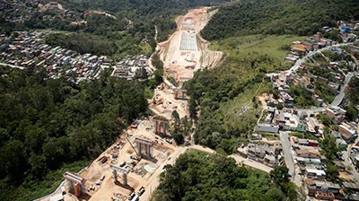 Imaxe doutro proxecto executado por Copasa en Brasil, na zona de Sao Paulo