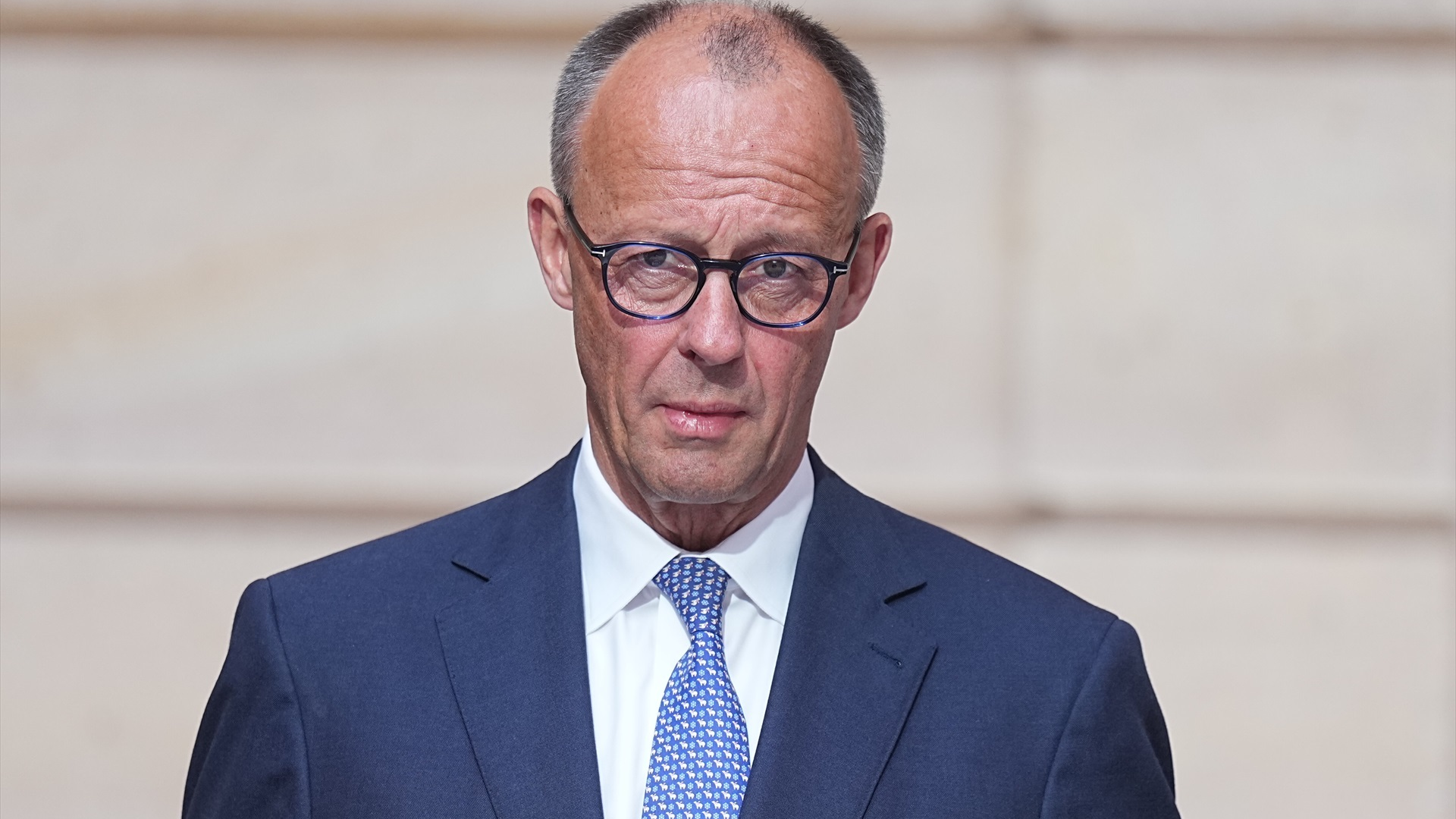 O chanceler Friedrich Merz durante unha conferencia de prensa/Michael Kappeler/Europa Press