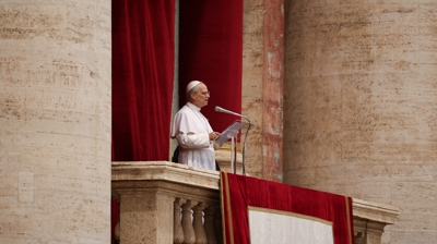 O Papa na basílica de San Pedro este domingo. REUTERS/Alkis Konstantinidis