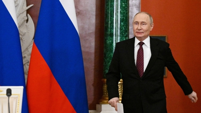 O mandatario ruso antes do anuncio. Sergey Bobylev/RIA Novosti vía REUTERS