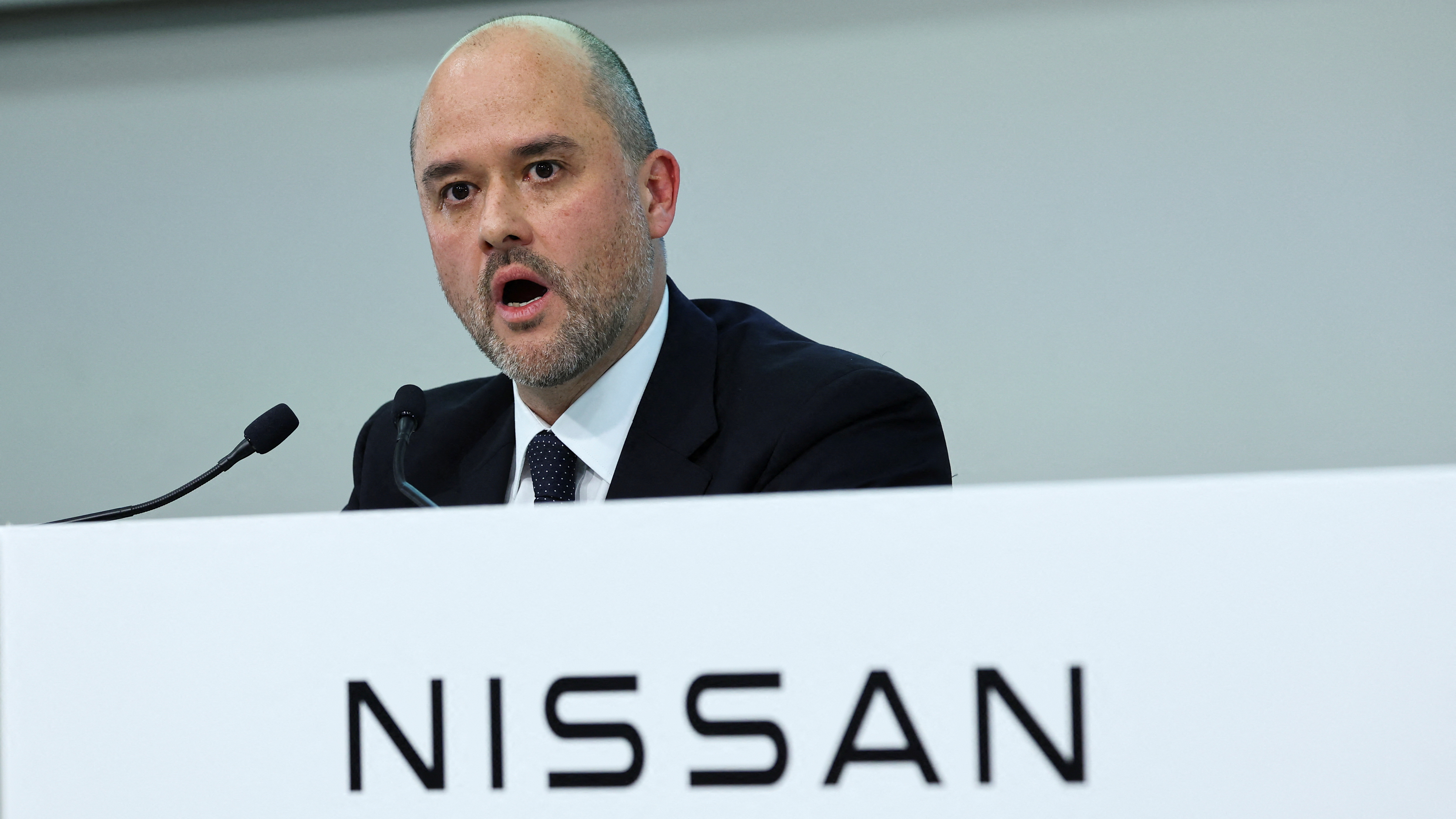 Iván Espinosa, CEO de Nissan, en conferencia de prensa este martes. (REUTERS/Kim Kyung-Hoon).