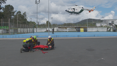 A Garda Civil fixo un despregue de medios de todas as especialidades que operan na comandancia da Coruña